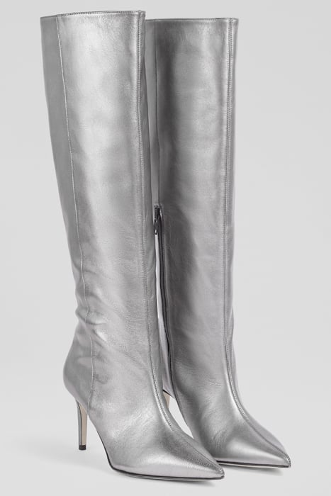 ASTRID POINTED BOOTS PEWTER 2