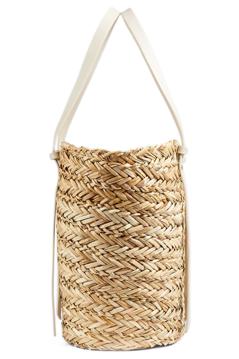 VIOLA STUD TOTE BAG WHITE/NATURAL 3