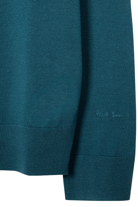 MENS SWEATER V NECK PETROL BLUE 7