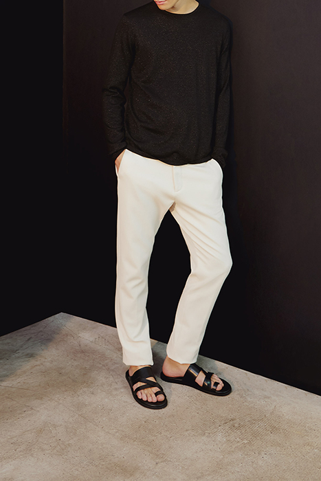 PURE EDITION – BLACK GLITTERY WOOL KNIT SWEATER 6