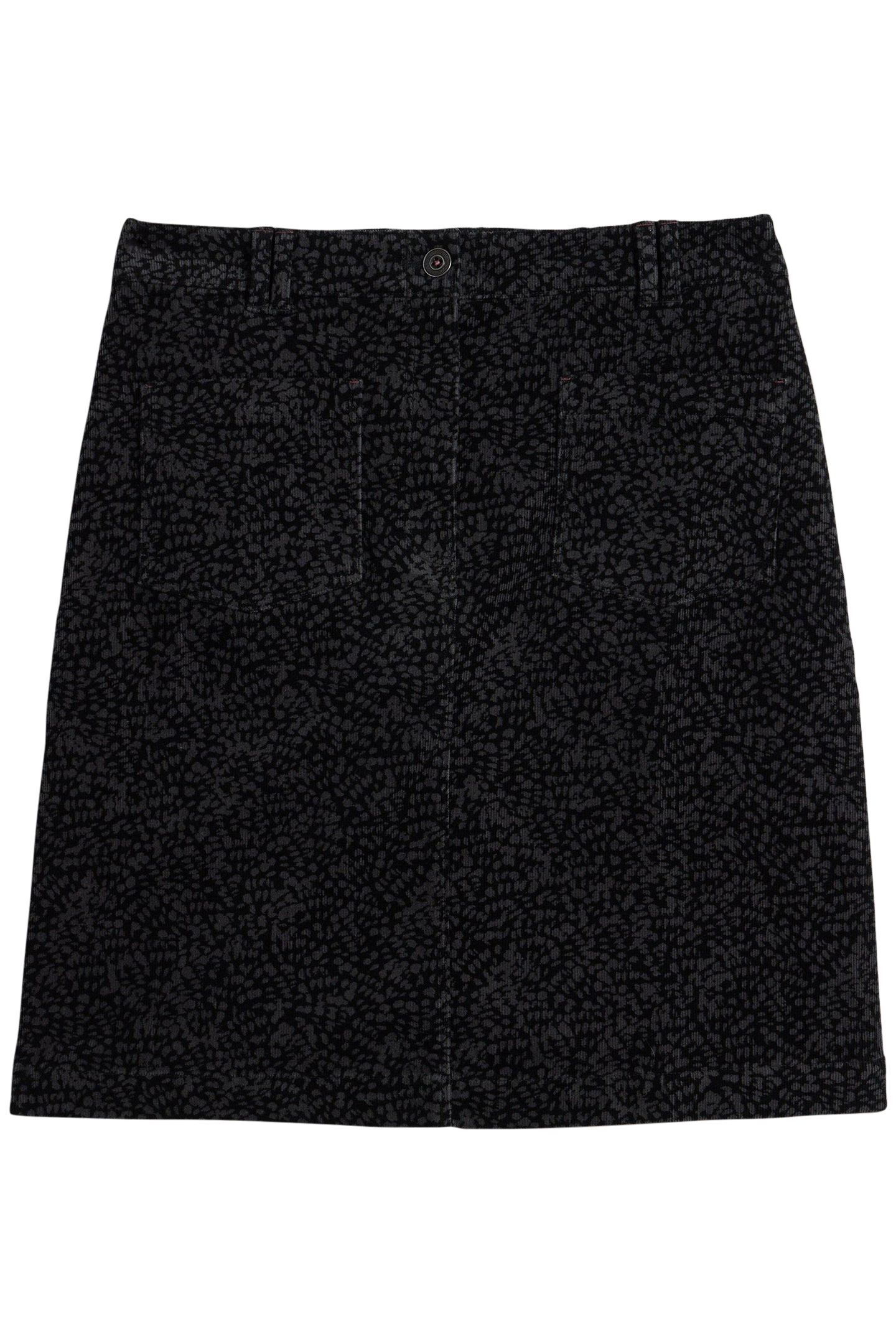 MELODY ORGANIC CORD SKIRT BLACK PRINT 3