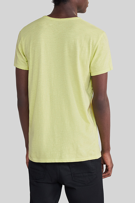 LIME ORGANIC COTTON ESSENTIAL V-NECK T-SHIRT 2
