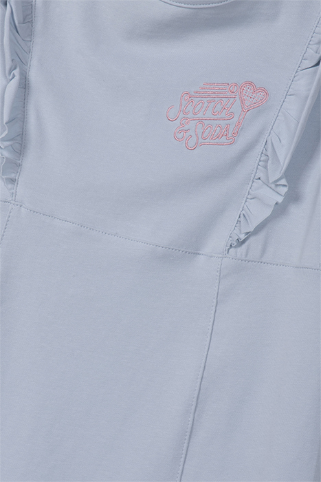 GIRL S&S TENNIS GROUP CTN/SPANDEX DRESS LT BLUE/PASTEL 3