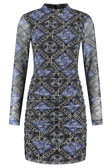 MESH DRESS DUSTY AQUA 1