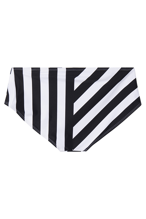 BLOCK STRIPE HIGH RISE BRIEFS BLACK 2