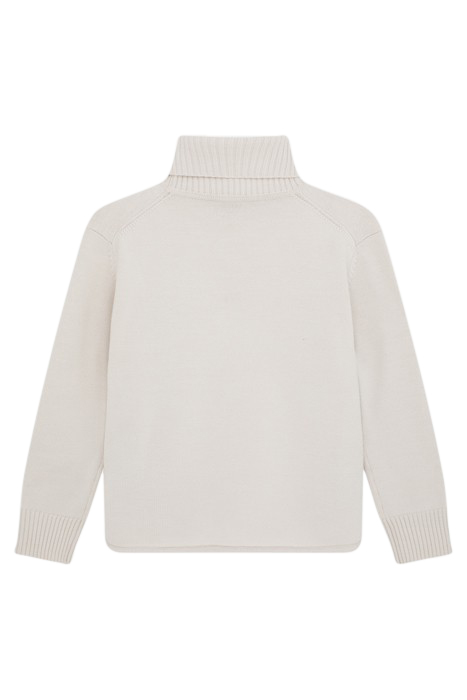 WOMENS KNITTED PULLOVER ROLL NECK OFF WHITE 2