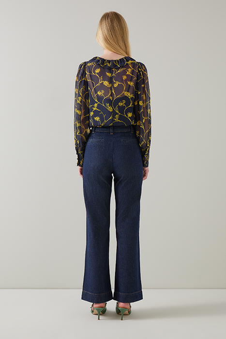 ERIN FLORAL BLOUS NAVY 3