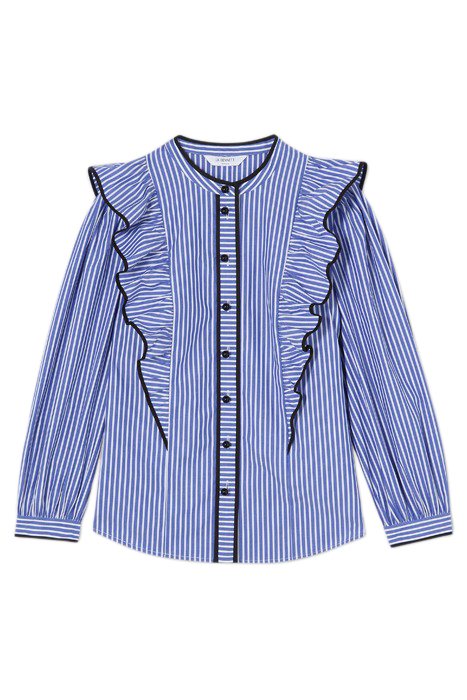 LUCAN SATIN BLOUS NAVY ULTRABLUE 4