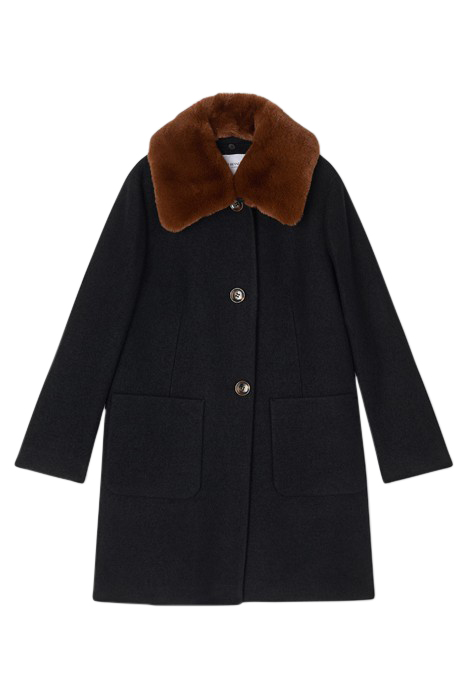 ASTER BOUCLE SINGLE BREASTED COAT BLACK 4