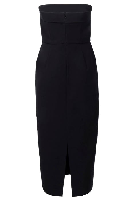 ECHO CREPE STRAPLESS DRESS BLACK 3