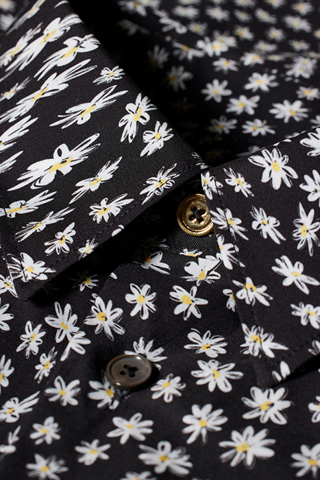 MENS S/C TAILORED FIT SHIRT BLACK 3