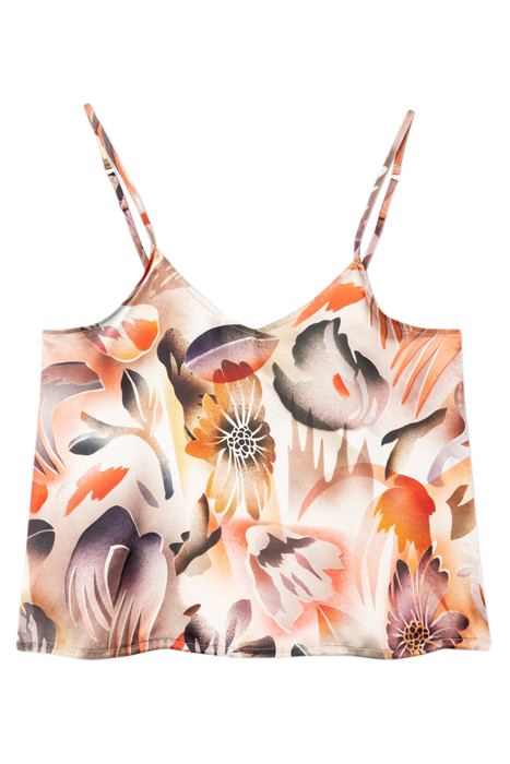 WOMEN PJ CAMI HOT SUMMER CORAL RED 2