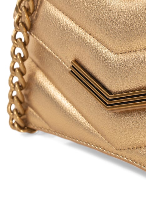 GOLD METALLIC LEATHER THE 1 GLITTER BAG SIZE S 6