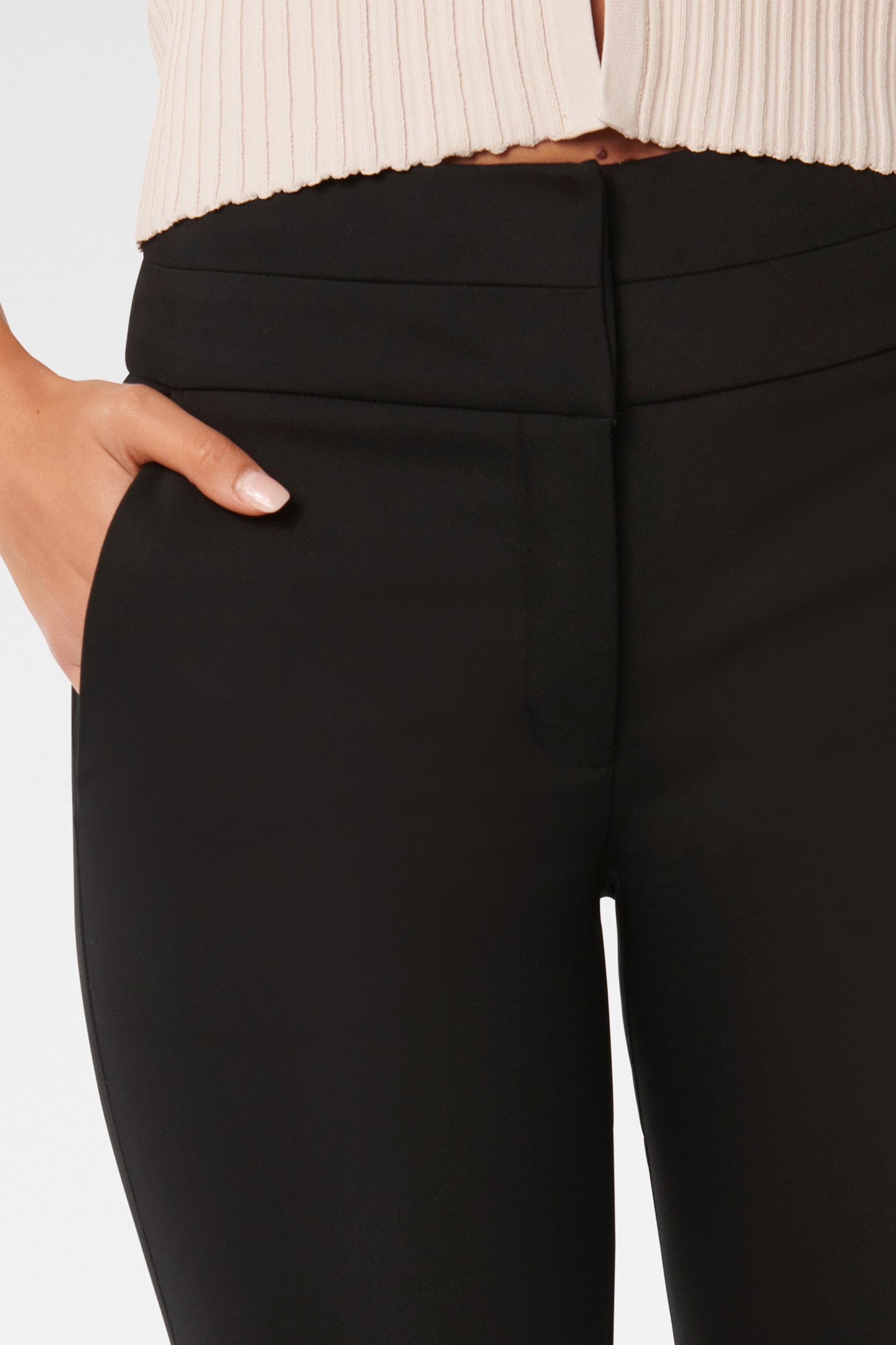 GEORGIA HIGH WAIST FULL LENGTH PANTS BLACK 6