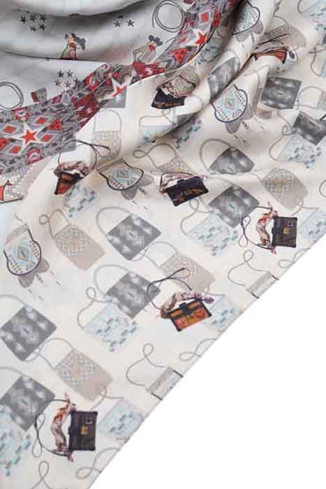 SILK SCARF ST. TROPEZ COUNTRY PINK, RED 3