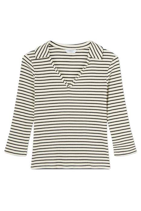 LENA STRIPE LONG-SLEEVED TOP CREAM 3