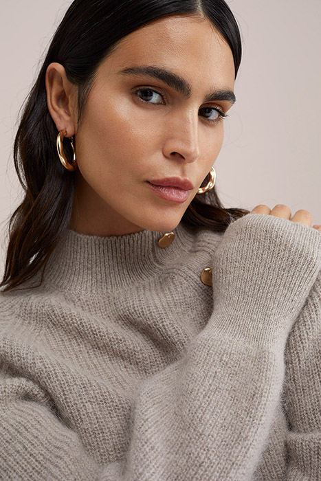 KNITTED PULLOVER BEIGE 5