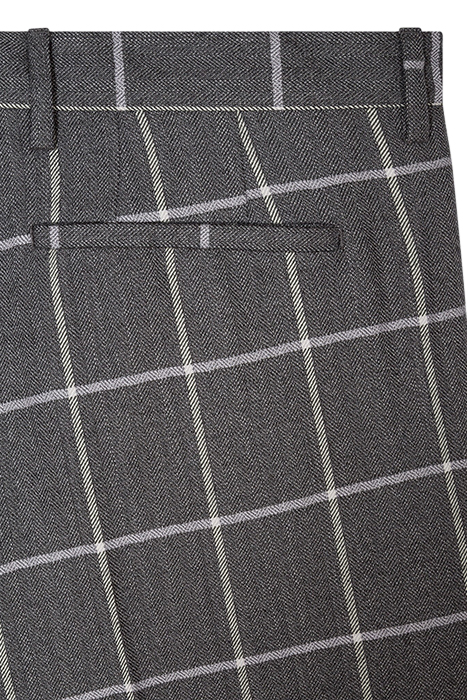 GENTS SLIM FIT TROUSER GREY MELANGE 3