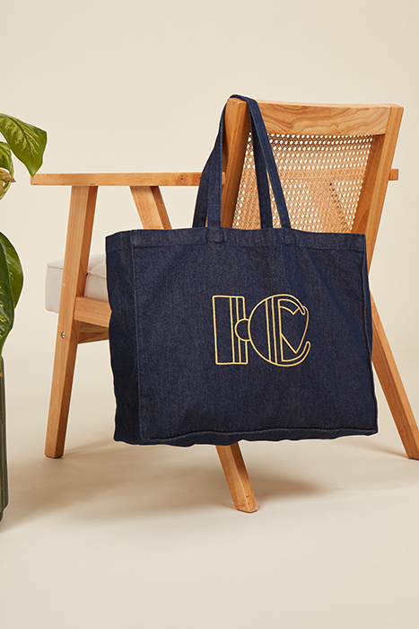 MONOGRAMMED DENIM TOTEBAG I.C DORÉ 3