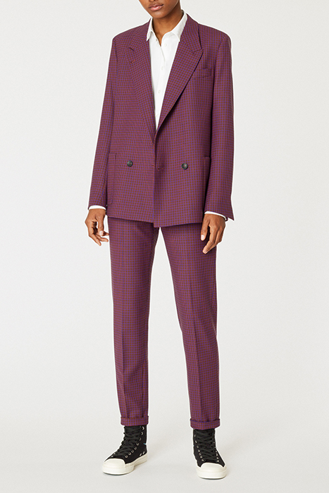 WOMENS TROUSERS BRICK RED 3