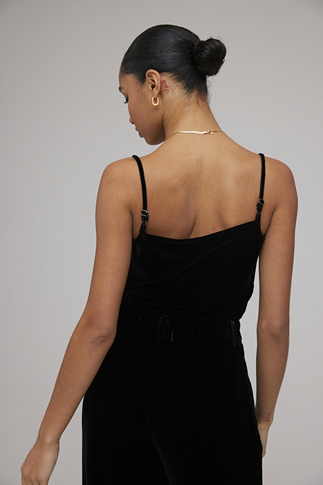 COWL NECK CAMISOLE BLACK 2