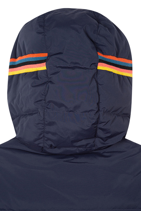 MENS DOWN HOODED JACKET VERY DARK NAVY 7