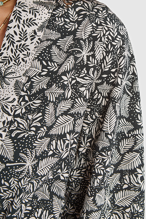 GREEN BOTANICAL PRINT KIMONO JACKET 5