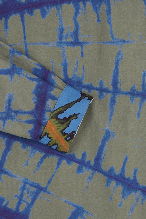 MENS SHIRT LS TAILORED FIT MILITARY GREEN 3