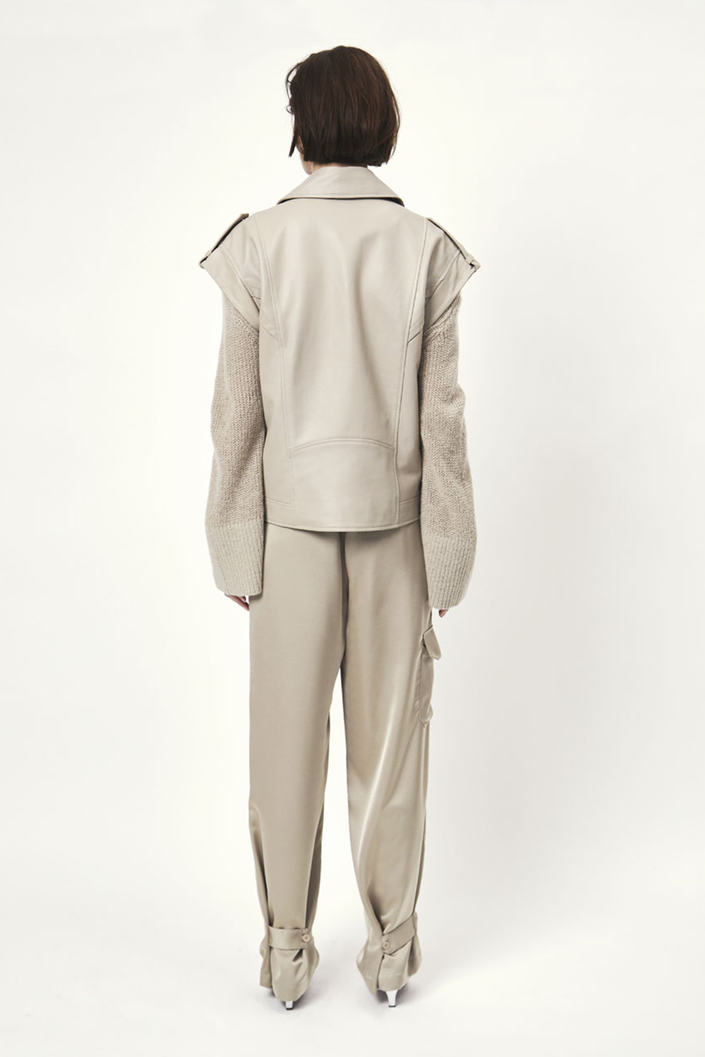 HARLEY LEATHER VEST TIMELESS TAUPE 2