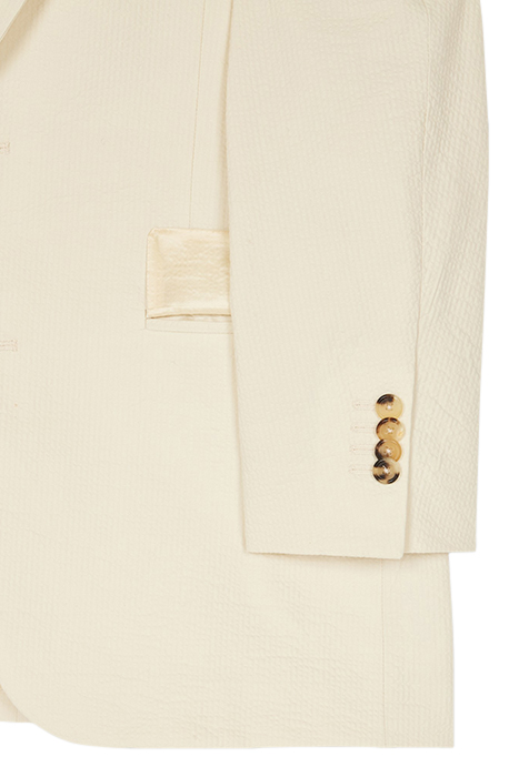 MENS TAILORED FIT 2 BTN JACKET LIGHT BEIGE 4