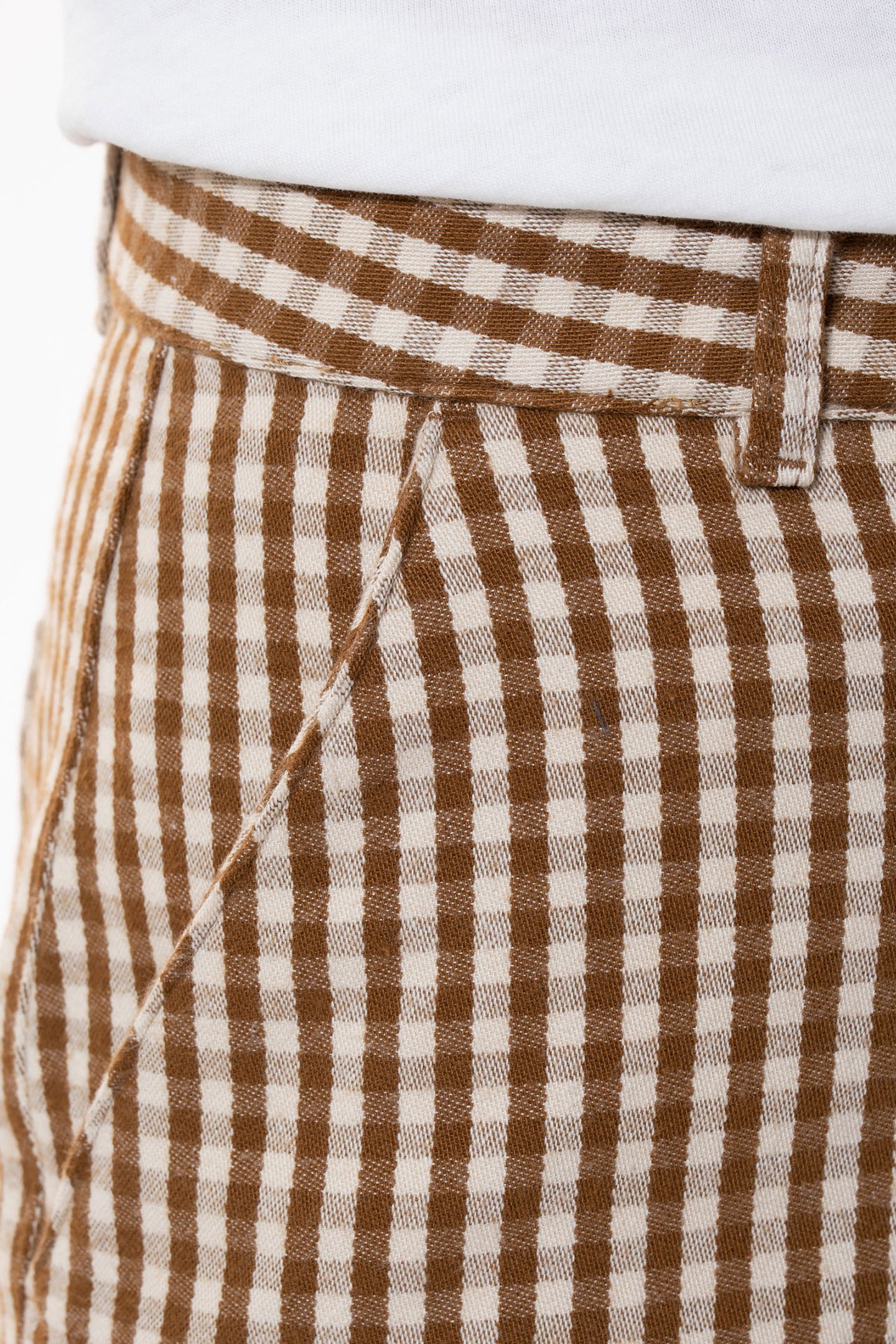 WILLA PANTS GINGHAM BROWN 5