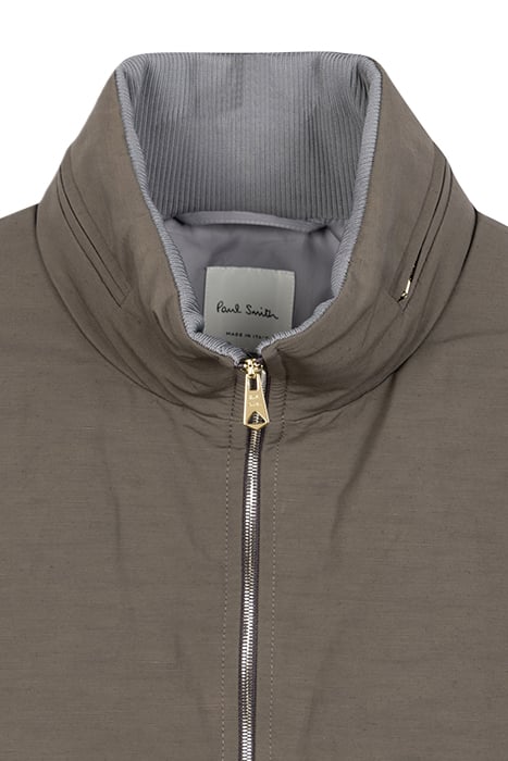 MENS ZIP FRONT JACKET DARK TAUPE 6