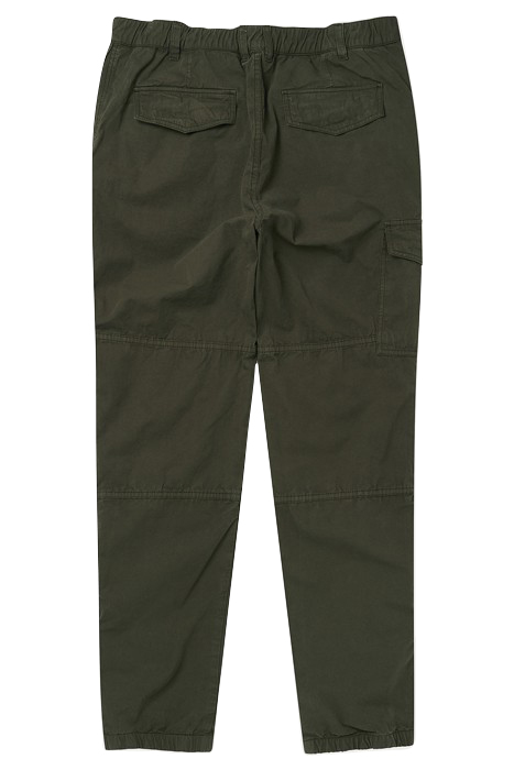 MENS ZIP HEM TROUSER VERY DARK GREEN 2