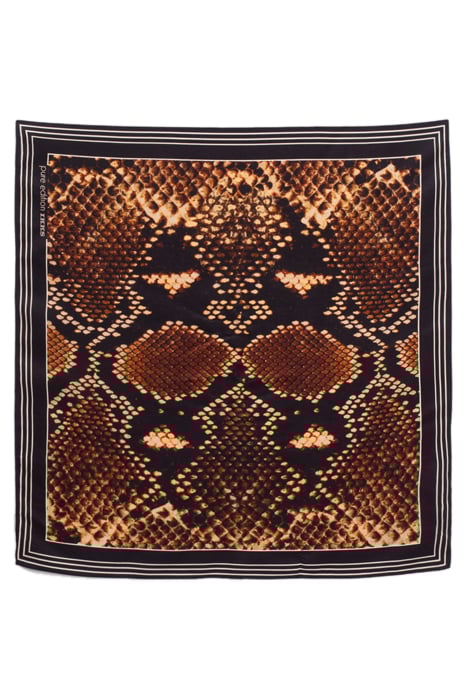 PURE EDITION – BLACK SILK PYTHON-LOOK SCARF 3