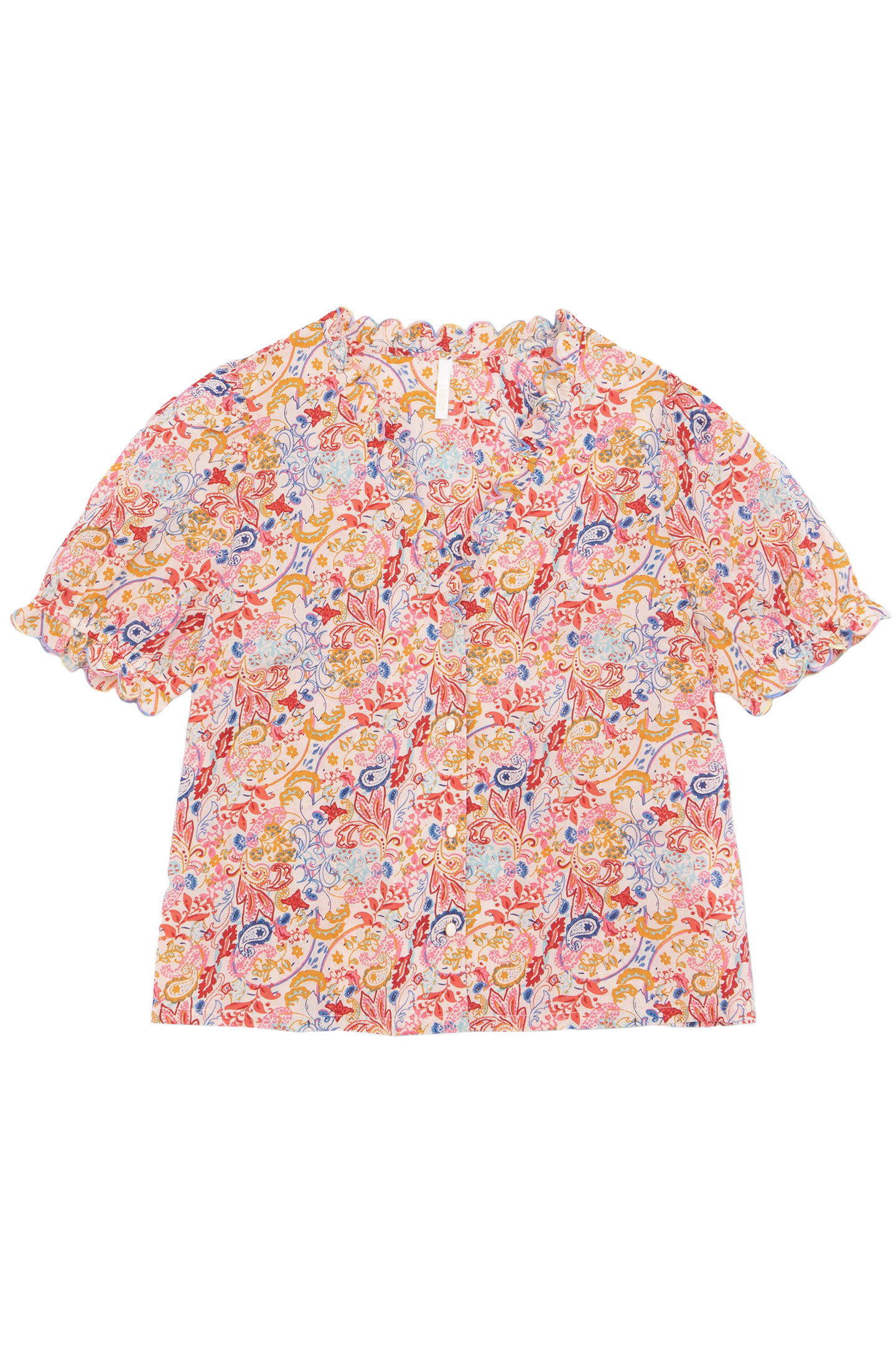 WHITE TOP WITH SEASIDE PAISLEY PRINT 3