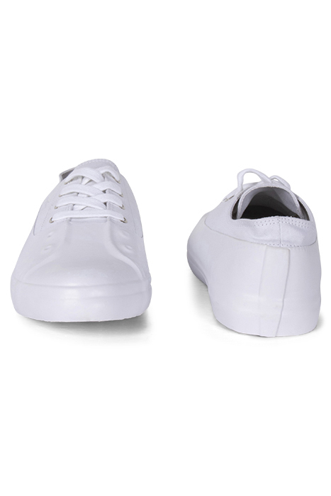 ALEX RUBBER CAN EYELET TRAINER WHITE 2