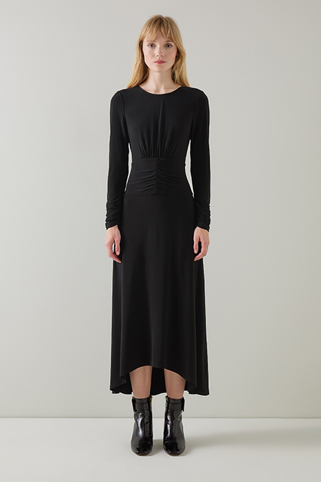 CHRISTIE JERSEY MIDI DRESS BLACK 1