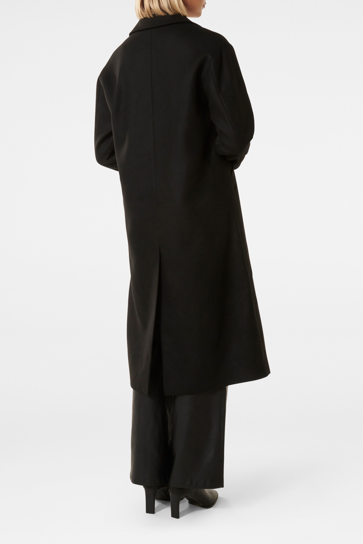 JACKIE DROP SHOULDER COAT BLACK 2