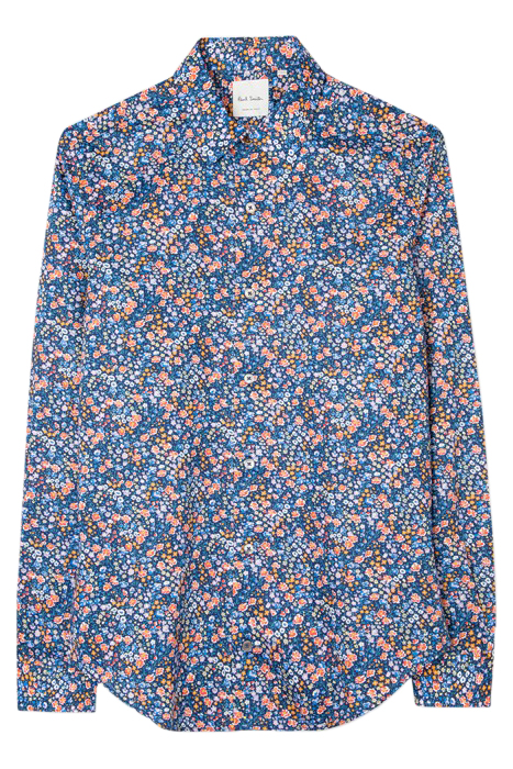 MENS S/C SUPER SLIM FIT SHIRT NAVY 1