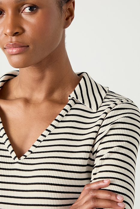 LENA STRIPE LONG-SLEEVED TOP CREAM 4