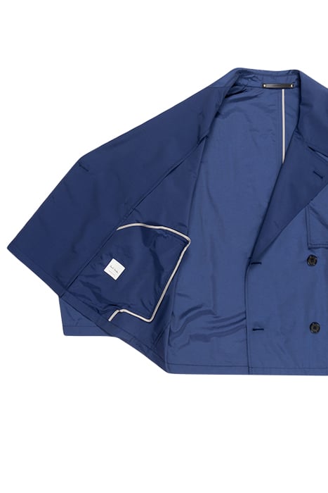 MENS SHORT COAT WITH BELT INDIGO 6