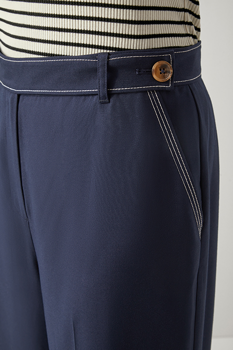 SOPHIA CROP WIDE-LEG & FLARED JEANS NAVY/CREAM 3