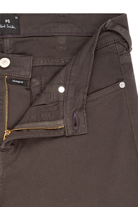 MENS TAPERED FIT JEAN DARK TAUPE 6