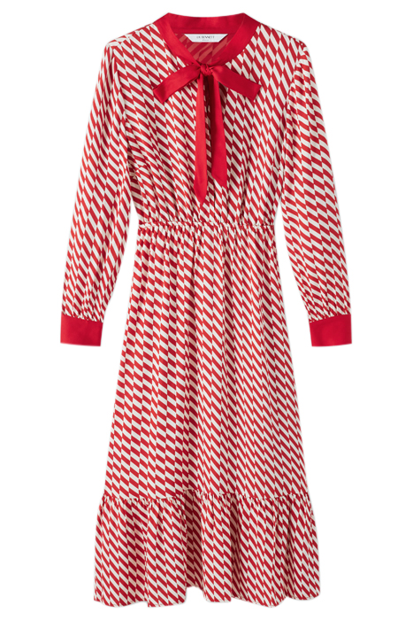 BRIDGET TIE MIDI DRESS CHERRY 3