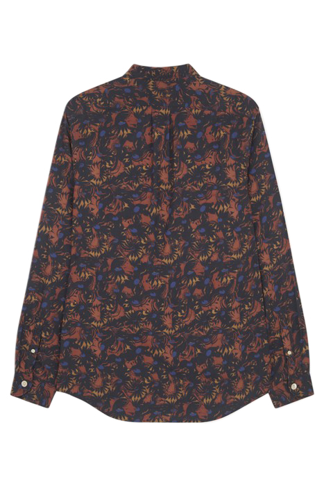 MENS LS REGULAR FIT SHIRT OCHRE YELLOW 4