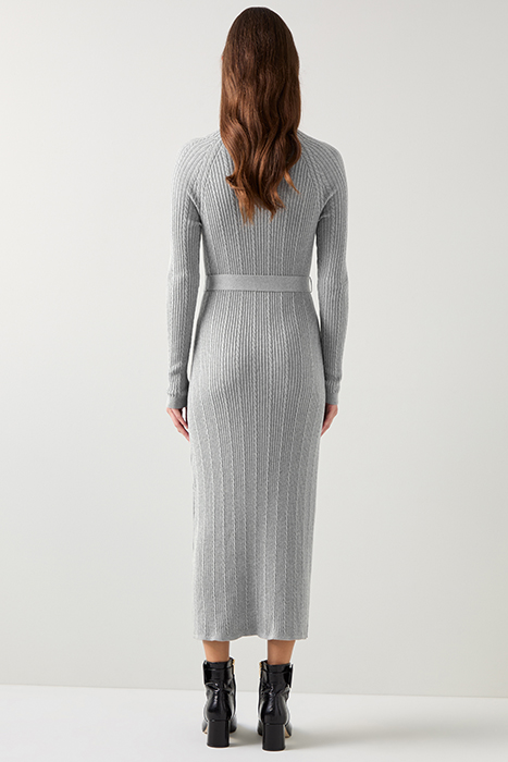 WEST CABLE MIDI DRESS GREY 2