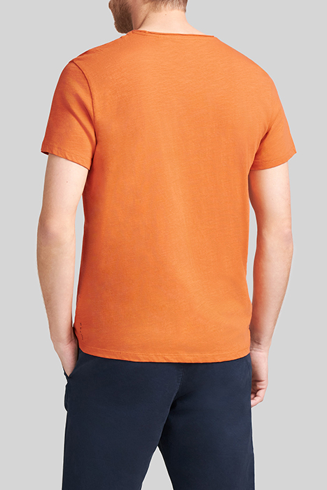 ORANGE ORGANIC COTTON ESSENTIAL ROUND-NECK T-SHIRT 2