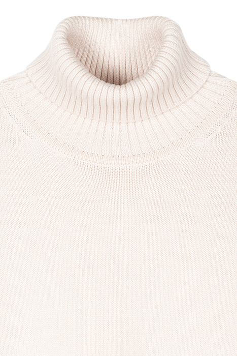 WOMENS KNITTED PULLOVER ROLL NECK OFF WHITE 3