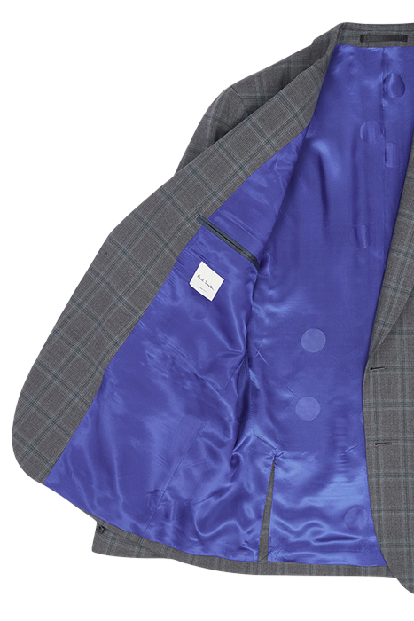 GENTS TAILORED FIT 2 BUTTON SUIT GREY 3