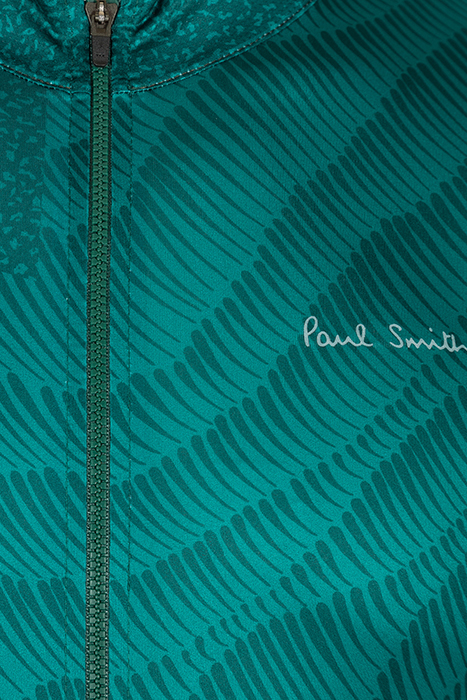 MENS CYCLE JERSEY SEASONAL PRINT VERY DARK GREEN 3